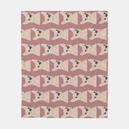 Cate dog fleece deken (Voorkant)