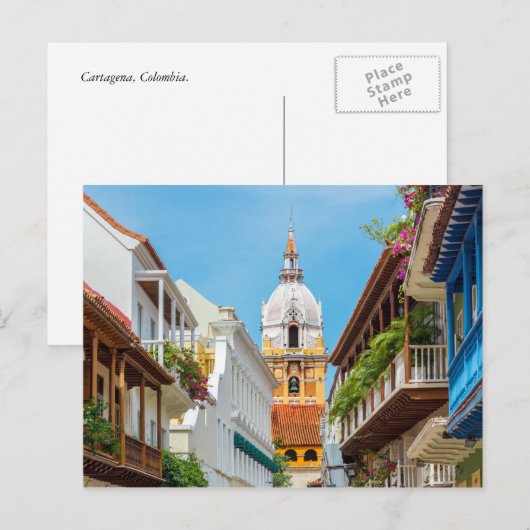 Catedraal en balkons briefkaart (Voorkant / Achterkant)