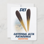 Catedral Alta Patagonia, Argentinië ski-poster (Achterkant)