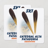 Catedral Alta Patagonia, Argentinië ski-poster (Voorkant / Achterkant)
