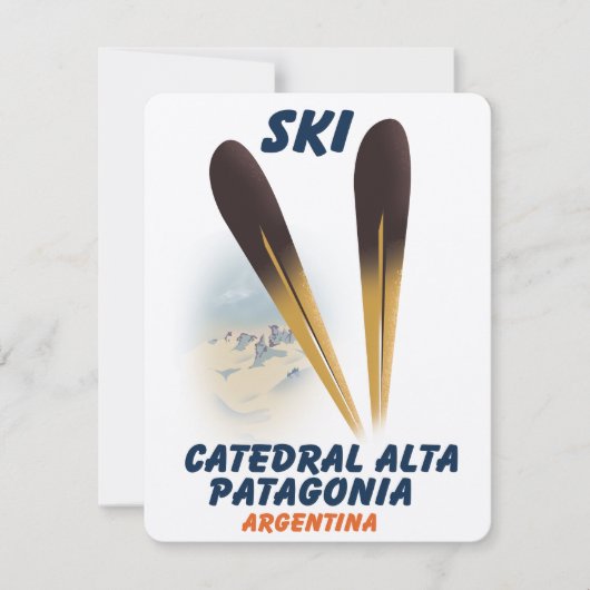 Catedral Alta Patagonia, Argentinië ski-poster (Voorkant)