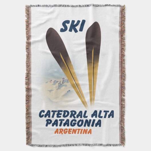 Catedral Alta Patagonia, Argentinië ski-poster Deken (Voorkant Verticaal)