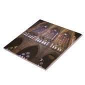 Catedral de Leon, binnenglas met gekleurd glas Tegeltje (Zijkant)