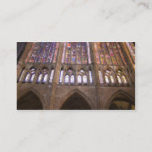 Catedral de Leon, binnenglas met gekleurd glas Visitekaartje (Achterkant)