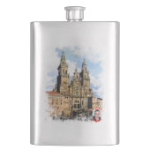 Catedral de Santiago de Compostela (A Coruña) Heupfles (Voorkant)