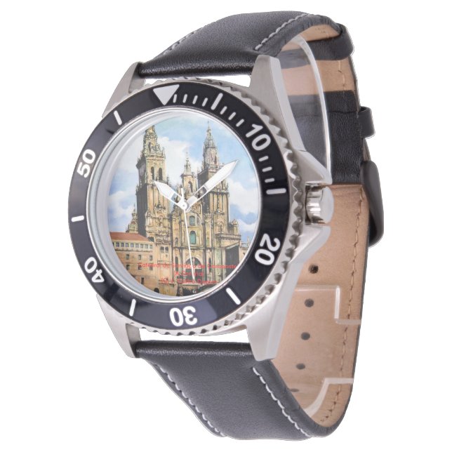 Catedral de Santiago de Compostela (A Coruña) Horloge (Gekanteld)