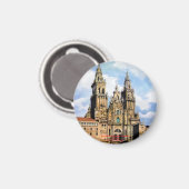 Catedral de Santiago de Compostela (A Coruña) Magneet (Voorkant / Achterkant)