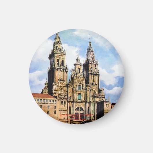 Catedral de Santiago de Compostela (A Coruña) Magneet (Voorkant)