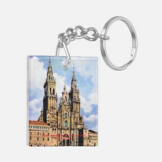 Catedral de Santiago de Compostela (A Coruña) Sleutelhanger (Achterkant Links)