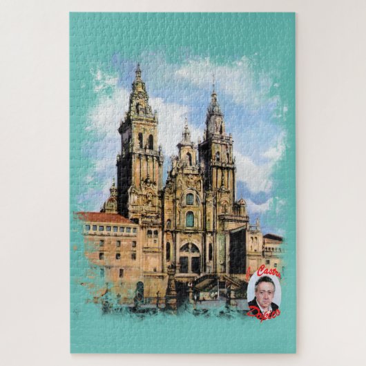 Catedral de Santiago de Compostela Legpuzzel (Verticaal)