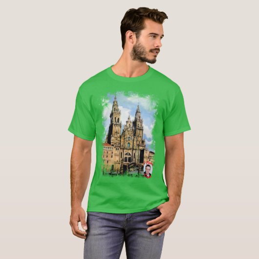 Catedral de Santiago de Compostela T-shirt (Voorkant volledig)