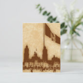 Catedral en el Zocalo del DF con la Bandera 11 Briefkaart (Staand voorkant)