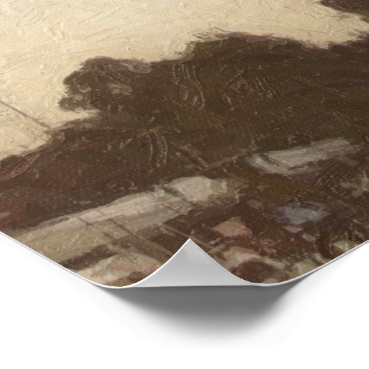 Catedral en el Zocalo del DF con la Bandera 12 Poster (Hoek)