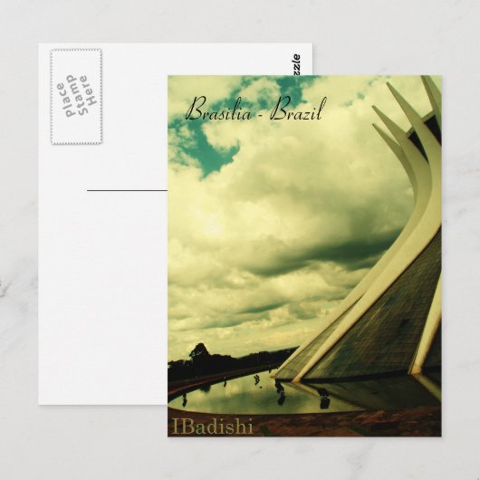 Catedral metropolitana, Brasilia - Brazilië Briefkaart (Voorkant / Achterkant)