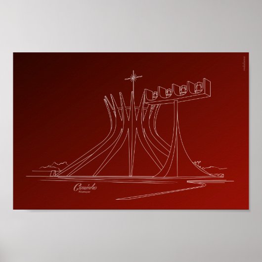 Catedral Metropolitana de Brasília Poster (Voorkant)