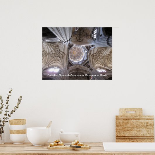 Catedral Nueva de Salamanca Poster (Keuken)