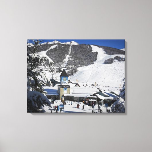Catedral Ski Resort, Bariloche Argentina Canvas Afdruk (Voorkant)