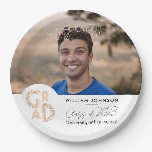Categorie Afstudeerder voor 2023 Papieren Bordje (Voorkant)