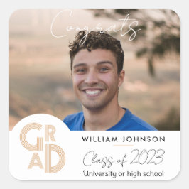 Categorie Afstudeerder voor 2023 Vierkante Sticker