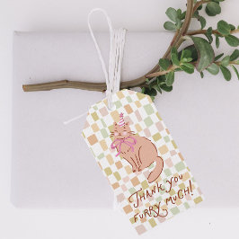 Categorie cadeaukaart, Geruite met de hand geteken Cadeaulabel