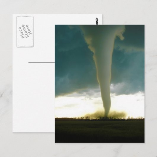Categorie F5 Tornado nadert Elie Manitoba Briefkaart (Voorkant / Achterkant)