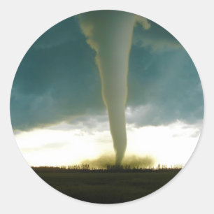 Categorie F5 Tornado nadert Elie Manitoba Ronde Sticker