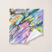 CATEGORIE FIVEERT ABSTRACT KUNSTONTWERP BAD HANDDOEK (Wasdoekje)