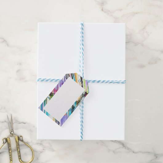 CATEGORIE FIVEERT ABSTRACT KUNSTONTWERP CADEAULABEL (Met Touw)