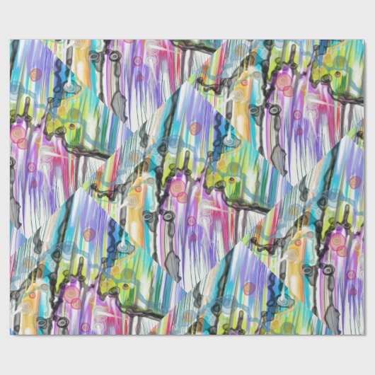 CATEGORIE FIVEERT ABSTRACT KUNSTONTWERP CADEAUPAPIER (Vlak)