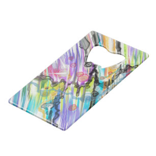 CATEGORIE FIVEERT ABSTRACT KUNSTONTWERP CREDITKAART FLESSENOPENER