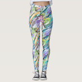 CATEGORIE FIVEERT ABSTRACT KUNSTONTWERP LEGGINGS (Voorkant)