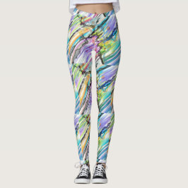 CATEGORIE FIVEERT ABSTRACT KUNSTONTWERP LEGGINGS