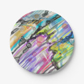 CATEGORIE FIVEERT ABSTRACT KUNSTONTWERP PAPIEREN BORDJE (Voorkant)