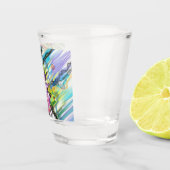 CATEGORIE FIVEERT ABSTRACT KUNSTONTWERP SHOT GLAS (Rechts)