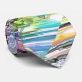 CATEGORIE FIVEERT ABSTRACT KUNSTONTWERP STROPDAS (Opgerold)