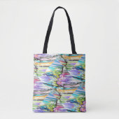 CATEGORIE FIVEERT ABSTRACT KUNSTONTWERP TOTE BAG (Voorkant)