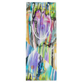 CATEGORIE FIVEERT ABSTRACTE ART DES Gift Bag Wijn Cadeautas (Achterkant)