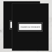 Categorie ontvangen | Koekjes en koekjes | Zwart-w (Voorkant / Achterkant)