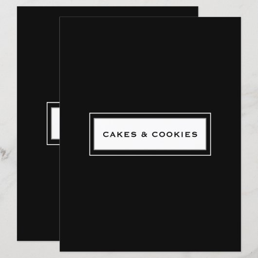 Categorie ontvangen | Koekjes en koekjes | Zwart-w (Voorkant / Achterkant)