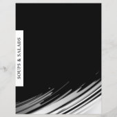 Categorie ontvangen | Soep en Salades | Zwart-wit (Achterkant)