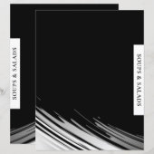 Categorie ontvangen | Soep en Salades | Zwart-wit (Voorkant / Achterkant)