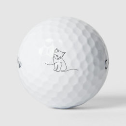 Categorie Overzicht Minimalistische Kat Moeder Die Golfballen