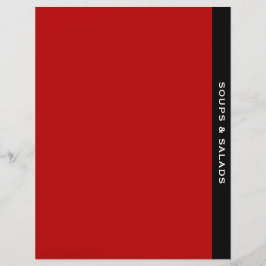 Categorieverdeler | Soep en Salad | Rood zwart wit