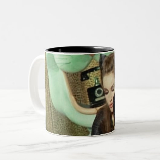 Cateman Tweekleurige Koffiemok (Voorkant links)