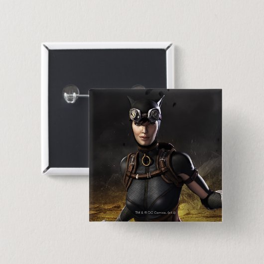 Cateman Vierkante Button 5,1 Cm (Voorkant /achterkant)