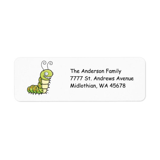 Catepillair Return Address Label (Voorkant)