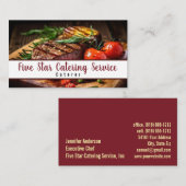 Cateraar Catering Service Evenementen Visitekaartje (Voorkant / Achterkant)