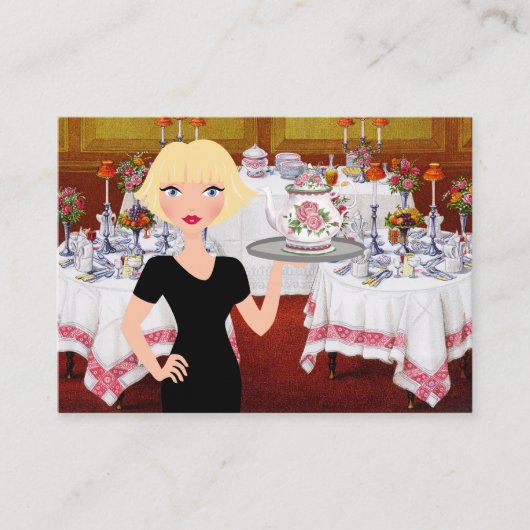 Cateraar / feestplanner / voedingsmiddelenindustri visitekaartje (Voorkant)