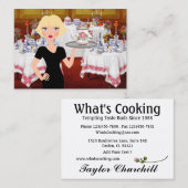 Cateraar / feestplanner / voedingsmiddelenindustri visitekaartje (Voorkant / Achterkant)