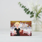 Cateraar / feestplanner / voedingsmiddelenindustri visitekaartje (Staand voorkant)